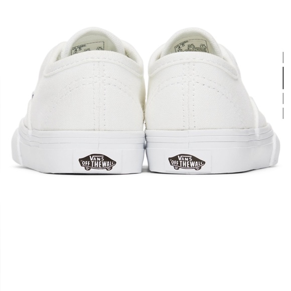 Vans baby white authentic sneakers - size toddler 4.5 - Picture 3 of 8